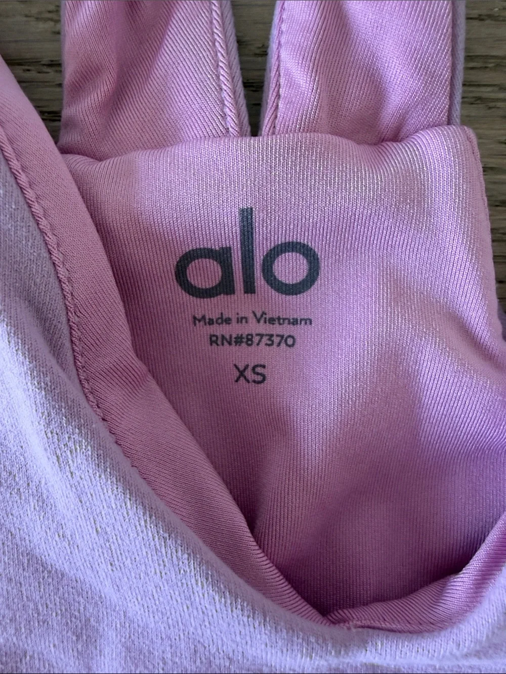 ALO Yoga Lilac Racerback Cropped Tank
